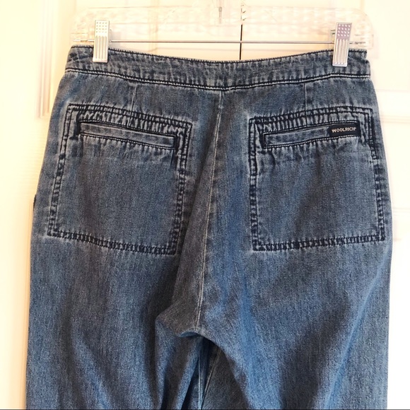 Woolrich Medium Wash Blue Denim Jean Capris Size 4 - Picture 12 of 14
